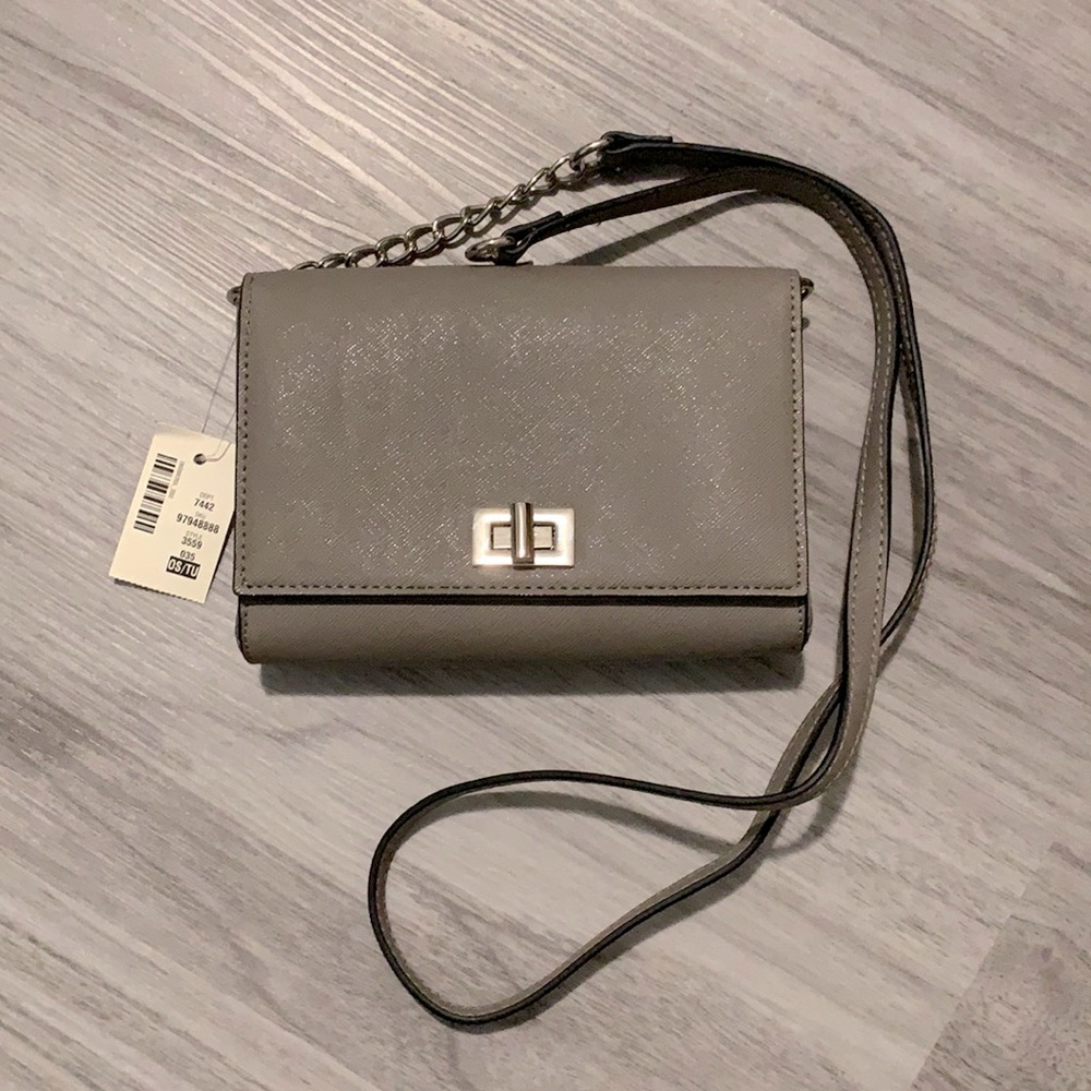 NWT! prince & fox shoulder strap gray purse